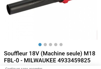 Location Soufleur Milwaukee à Sandillon